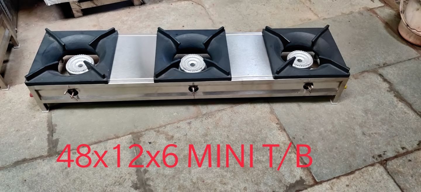 Commercial 3 Burner Gas Stove