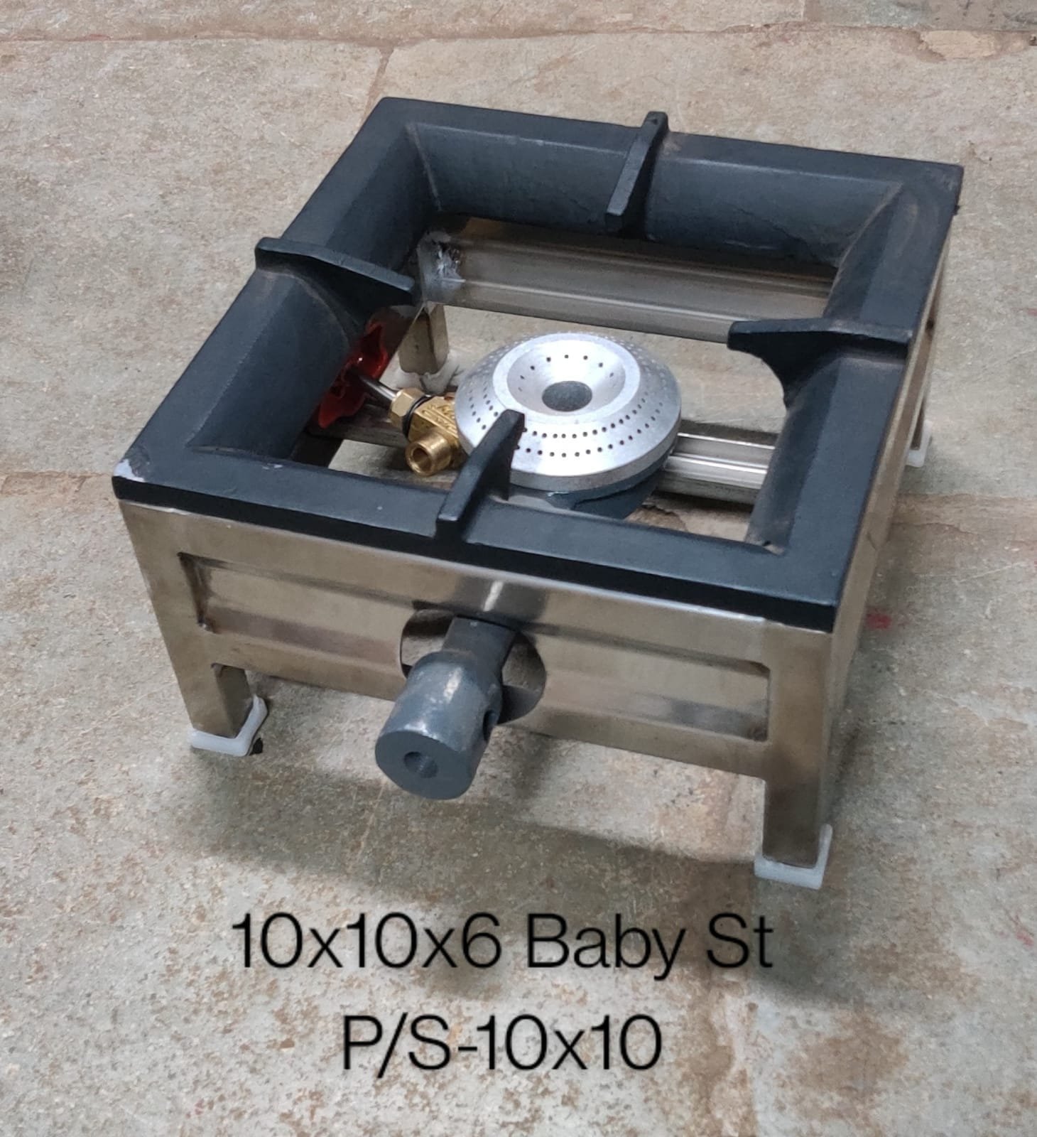 1 Burner Square Iron Commercial Gas Stove