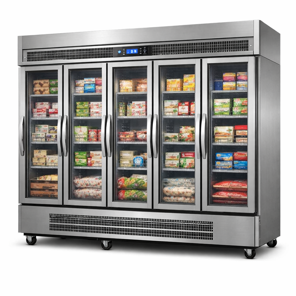 Commercial Vertical Freezer 5 door 1200 ltr